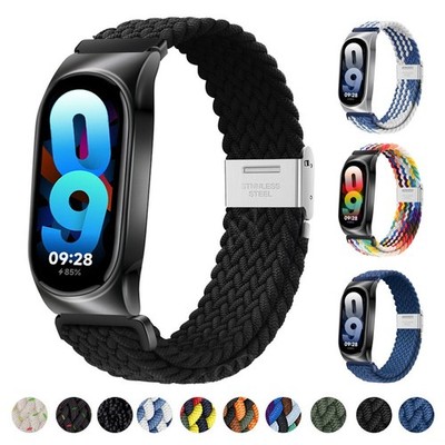 For Xiaomi Mi Band 9 8 7 6 5 NFC Smart Watch Braided Nylon Strap Band Bracelet
