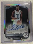 2025-26 Bowman Chrome U Refractor Caleb Wilson 1ST ROOKIE AUTO /499 BULLS - MINT