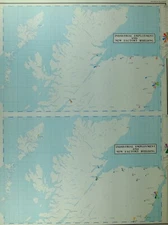 VINTAGE LARGE MAP NORTHERN SCOTLAND INDUSTRIAL EMPLOYMENT NEW FACTORY BUILDING
