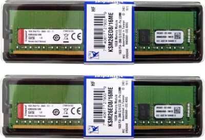 KINGSTON DDR4-2666 ECC UDIMM 16GBx2枚(32G Kingston Memory 32GB (2 x 16GB) DDR4 2666MHz Memory Compatible