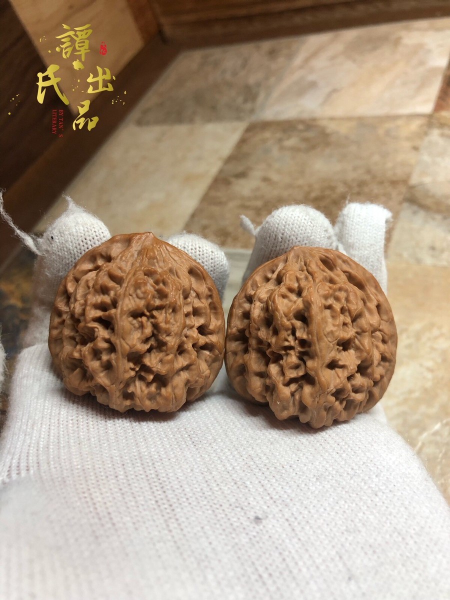 Pair of Match Chinese Health Walnut 39x37X37mm精配野牛文玩核桃| eBay