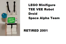 LEGO Minifigure Robot Tee Vee Alpha Team Space Droid Helper Mechanic Bot