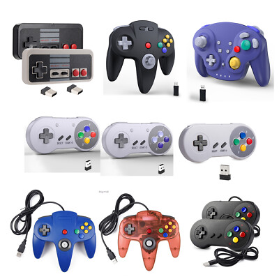 USB SNES /NES/ N64 /Switch NGC Controller Joystick for Windows PC MAC Joypad