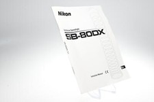 Nikon SB-80DX Autofocus Speedlight Camera Flash Instruction Manual Book G897