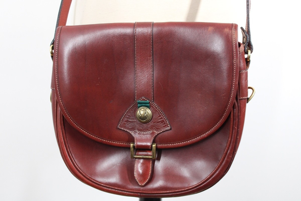 Arlington Greene Saddlery Brown Leather Crossbody Handbag Purse
