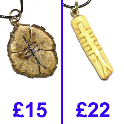 Ogham Necklace Heather Stave Brings Harmony Strengthens Relationships 2''