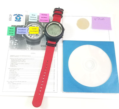 Oceanic Atom Wrist Watch Scuba Dive Computer Wireless Air