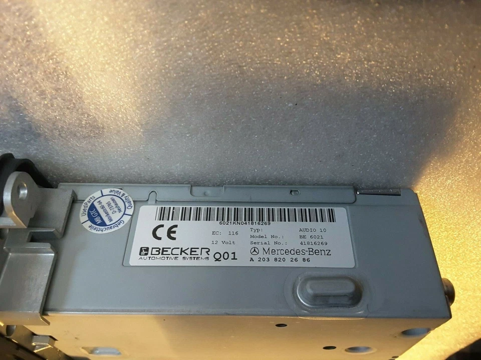 Radio CD Audio Original Mercedes BE6021,W203 W209 W639 W463 Vito Bus A2038202686 - Bild 4 von 4