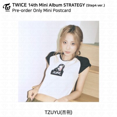 TWICE 14th Mini Album STRATEGY Step1,2,3,4 Photocard Postcard