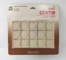 Vintage 1983 Plastic 2-Note DOOR CHIME DOORBELL Great Vintage Retro 70s Look NEW