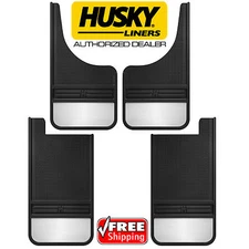 HUSKY MudDog Front & Rear Mud Guards Flaps for Ford F150 F250 F350 Bronco Weight