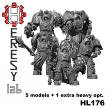 Heresy Lab Space Marine Hermes Terminator Armor Paladin Squad 28mm Sci Fi