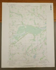 Deer Creek, Minnesota Original Vintage 1969 USGS Topo Map 27" x 22"