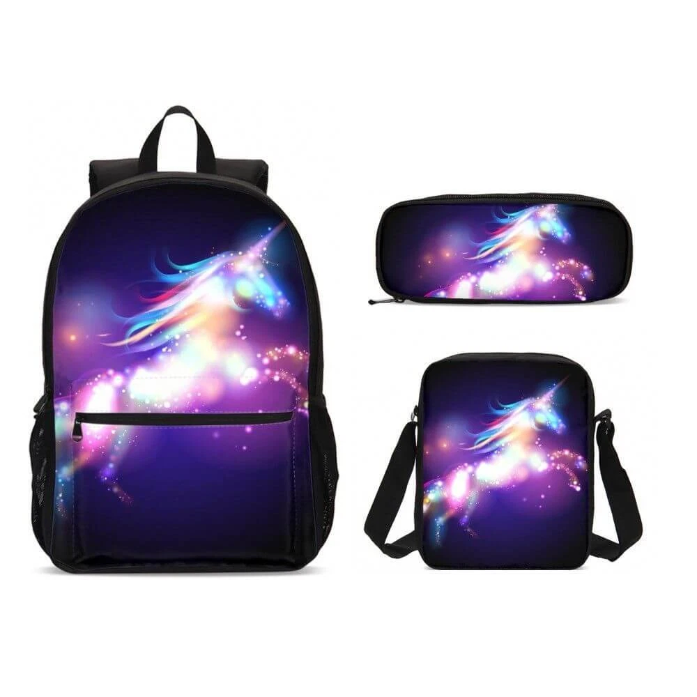 Fantacy Unicorn Backpack Set, Back to School Gift for Kid