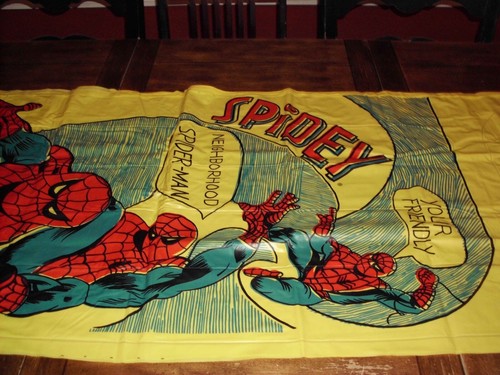 SPIDER-MAN INFLABLE SPIDY GIGANTE DE COLECCIÓN 6 FT. ALFOMBRA PISCINA MARVEL RARA NUEVA 1977 - Imagen 7 de 12