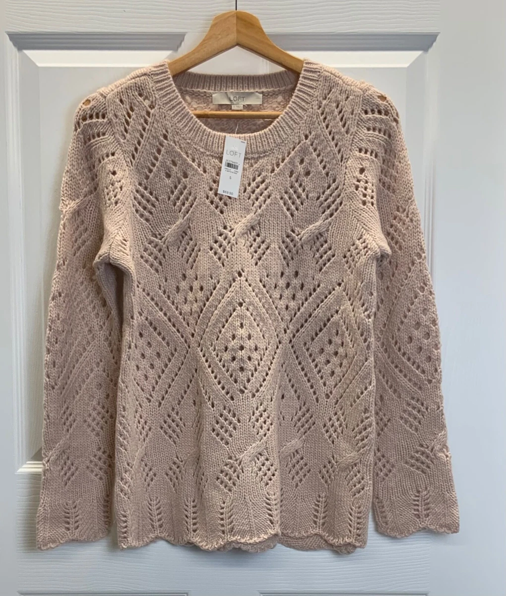 Loft lacy pointelle best sale sweater