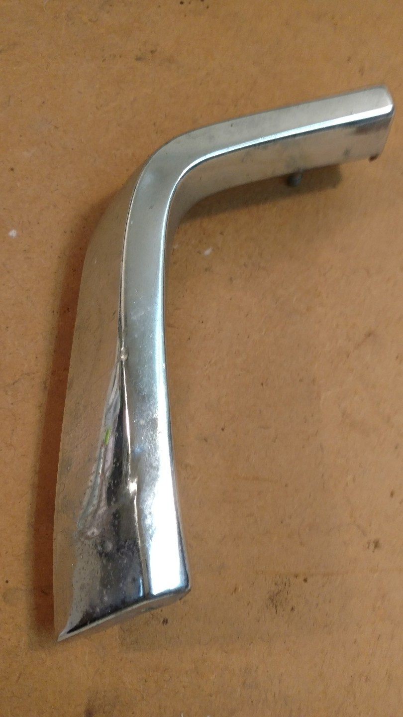 19711972 Ford Mustang Fender Eyebrow Molding Passenger Side Chrome eBay