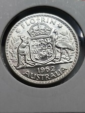 Australian 1962 FLORIN CH UNC