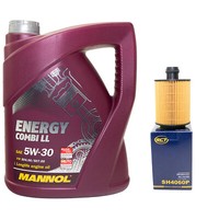 MotoröL Set 5W-30 5 Liter + ÖLfilter SH 4060 P FüR Suzuki Swift IV 1.3 Ddis 75PS