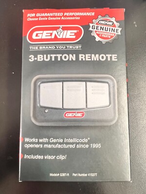 Genie 3-Button Visor Garage Door Opener Remote G3BT-R 3072