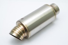 1320 Turn Down Dolphin Muffler Stainless Steel Universal 4 Inlet 4 Inch Outlet