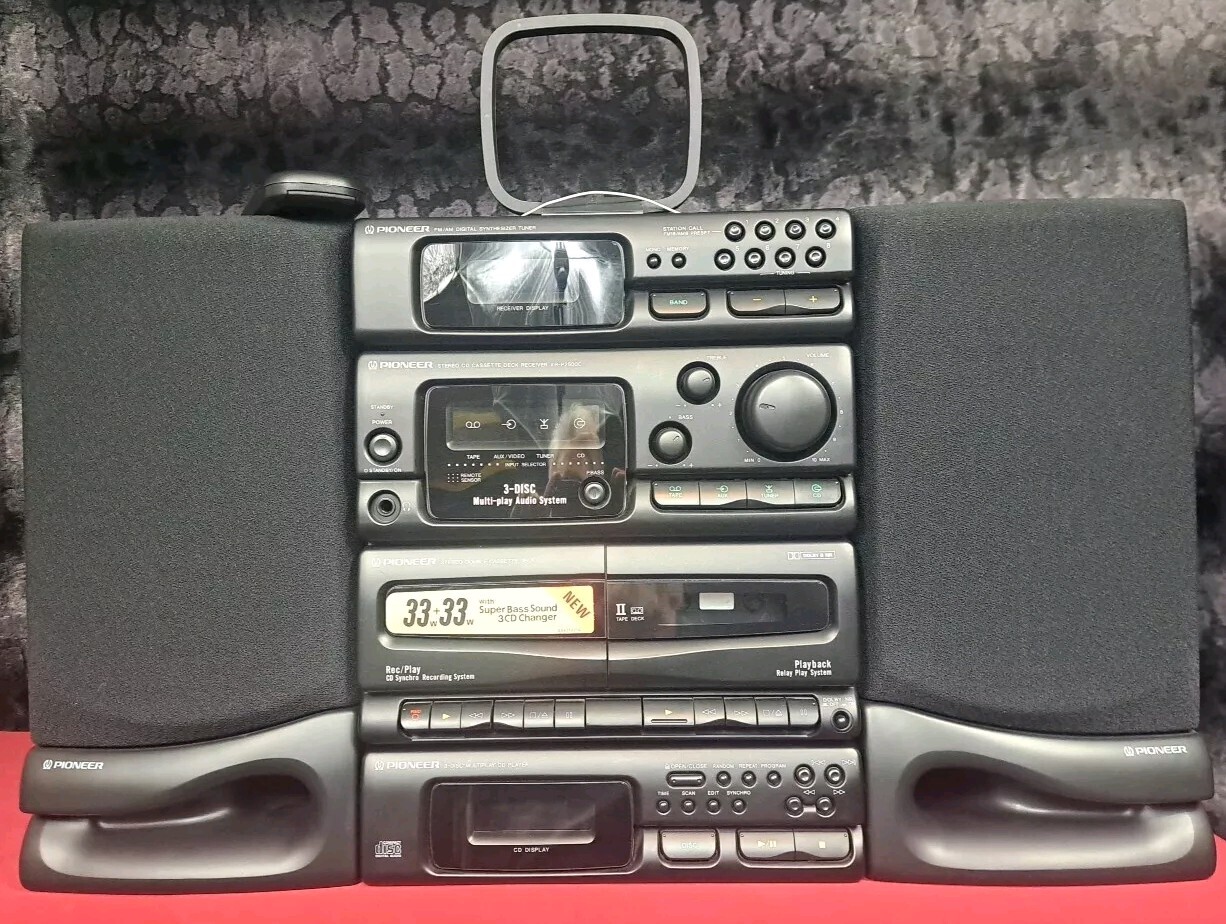 NICE Pioneer XR-P2500C 3 CD Changer/Dual Cassette Deck AM/FM Stereo USED TESTED!