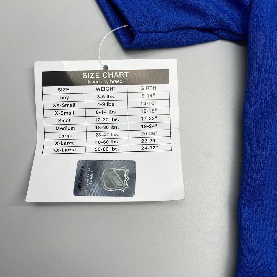 ALL STAR DOGS Official NHL License Toronto Maple Leafs Dog Jersey Size Large — 第 4/4 张图片