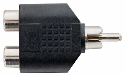 Adaptateur Répartiteur Audio Double RCA Femelle vers RCA Male Prise Cable DJ PA - Photo 1/3