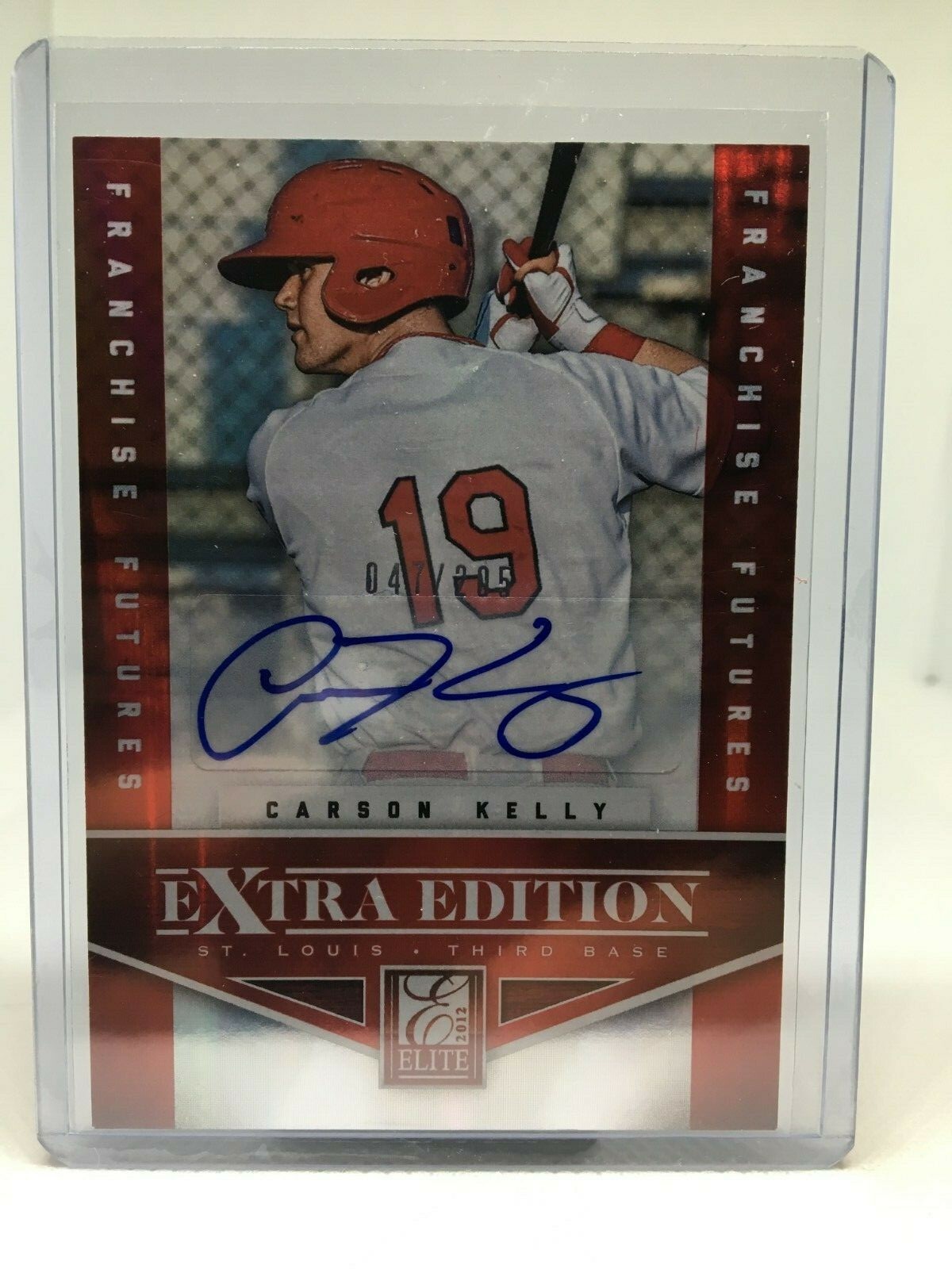 2012 Elite Extra Edition #10 Carson Kelly St. Louis Cardinals Auto ...