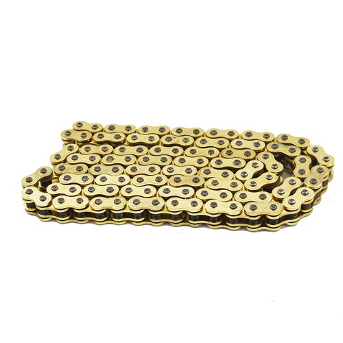 520 x114 ATV Motorcycle 520 Pitch 114 Links With O-Ring Drive Chain Gold Color - Picture 2 of 12