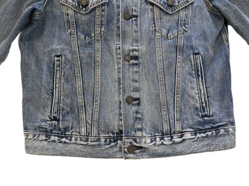 RARE Levi’s Virgil Los Angeles Embroidered Mens S Denim Trucker Jean Jacket EUC - Picture 7 of 11