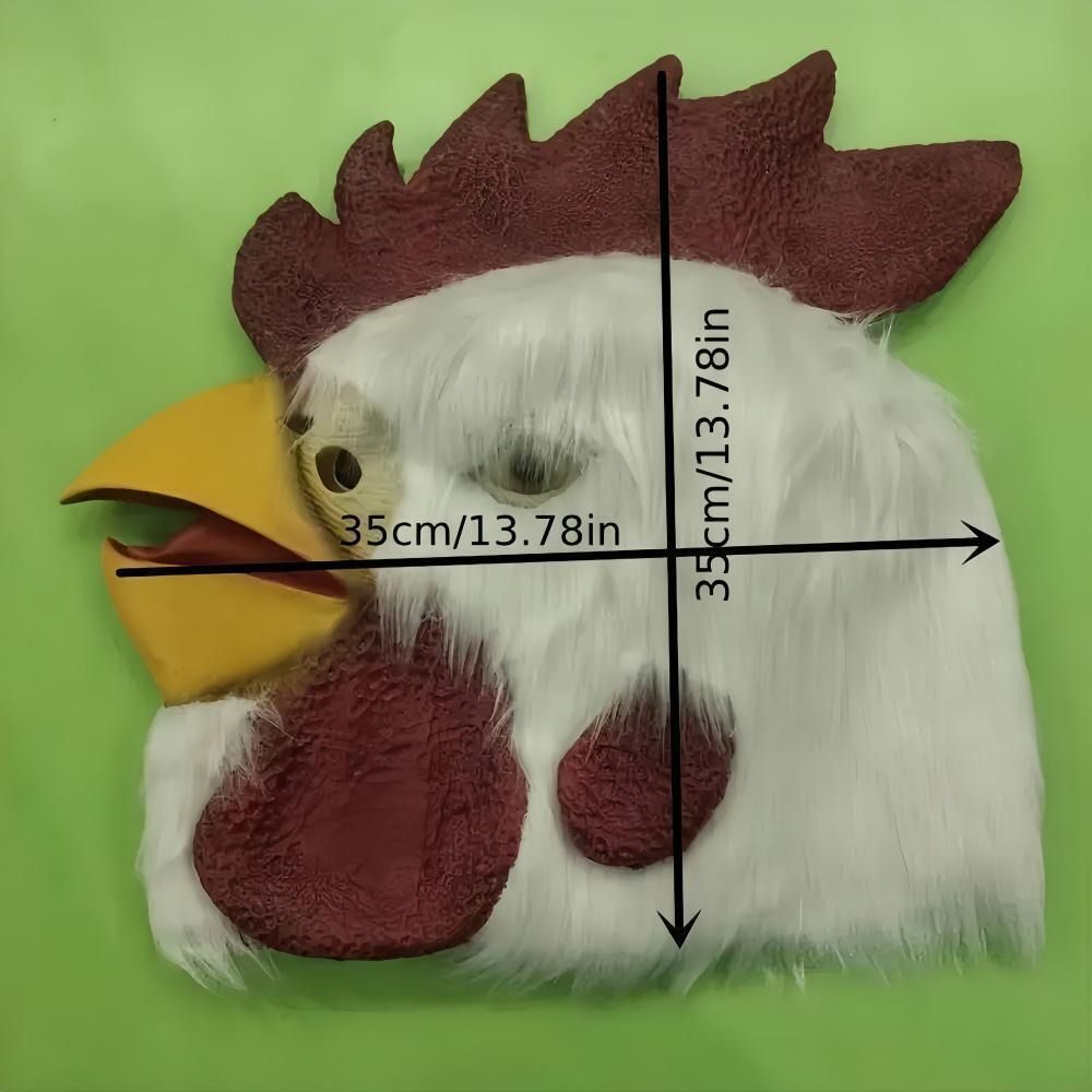 Latex Mask Rooster Mask Plush Chicken Head Mad Chicken Halloween | eBay
