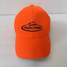 Team RealTree Orange Hunting Outdoor Adjustable Hat One size Baseball Cap-Clean