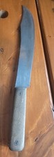 Large 12" Handmade Bowie Hunting knife Wood Handle, 1950's
