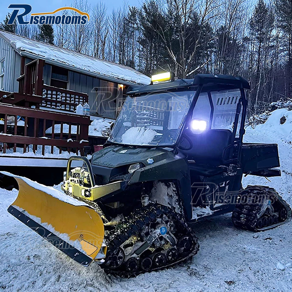 Espejos retrovisores laterales para Kawasaki Teryx 800/KRX 1000 UTV + cable de luz LED Foto 2 de 4