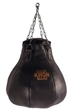 KWON Sandsack Birne Leder gefüllt. Boxbirne ...