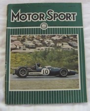 Vintage 1967 Motor Sport Magazine: October 1967
