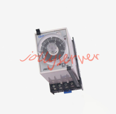 1PC CHNT JSZ3 A-A  AC380V Energized Delay Time Relay+Base New
