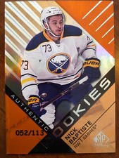 2016-17 UD SP Game Used Authentic Rookies Orange #134 Nick Baptiste /113