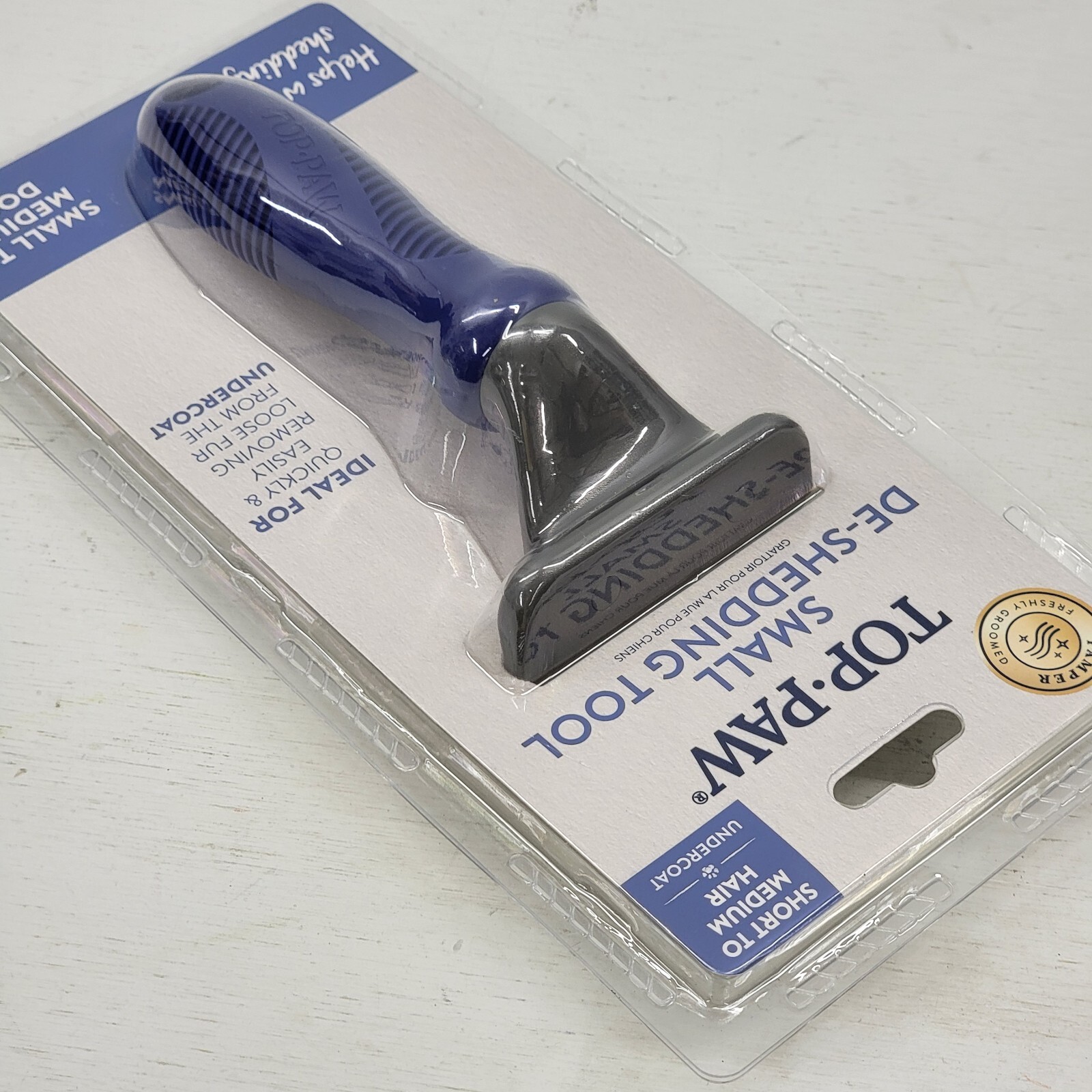 Top Paw Undercoat Hair Fur Reduction Deshedding Tool Small To Med Dogs