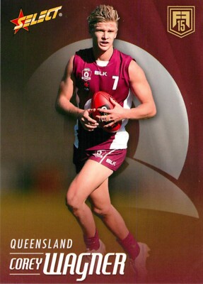 2015 North Melbourne Kangaroos AFL Future Force Rookie Card - Corey Wagner