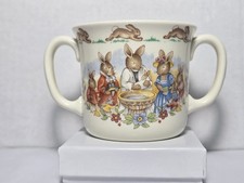 Royal Doulton Fine Bone China BunnyKins Christening Two-Handled Mug