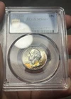 1964-D Washington Silver Quarter PCGS MS66+ Rainbow Toned Super Fresh Original