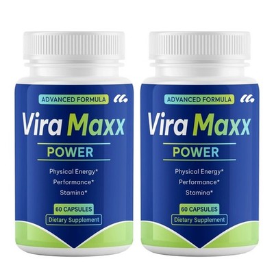 (2 Pack) Vira Maxx Power, ViraMaxx for Men to Enhancement Support Health Stamina