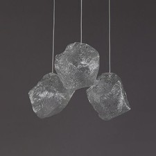 Ceiling Lights for Hall Dining Room Ice Cube Glass Pendant Lamps Bedroom