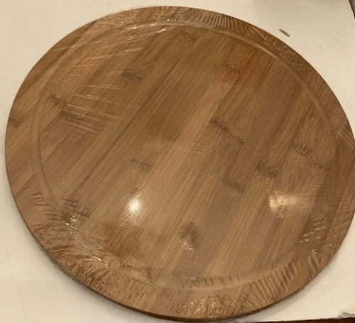 NuWave Oven Pizza Bamboo Cutting Board Round 14" NEW SEALED
