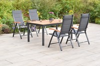 Mx GartenmöBel Paxos Set 5Tlg. TerrassenmöBel BalkonmöBel Gartengarnitur Tisch