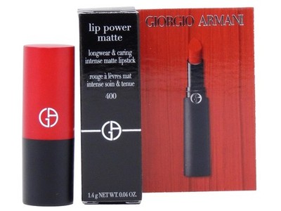 GIORGIO ARMANI LIP POWER MATTE #400 FOUR HUNDRED 1.4g .04oz x 1 MINI LIPSTICK