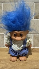 Vintage Blue Hair Troll Doll (Unknown Maker)