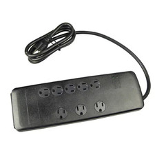 6 Ft. 8-Outlet 3540-Joule Surge Protector Power Strip with Safety Covers